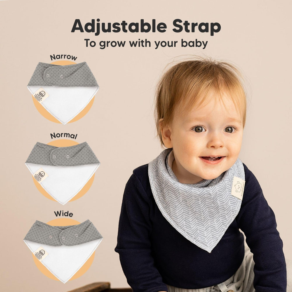KeaBabies absorption closeup demonstrates dual-layer cotton and fleece backing for spill handling