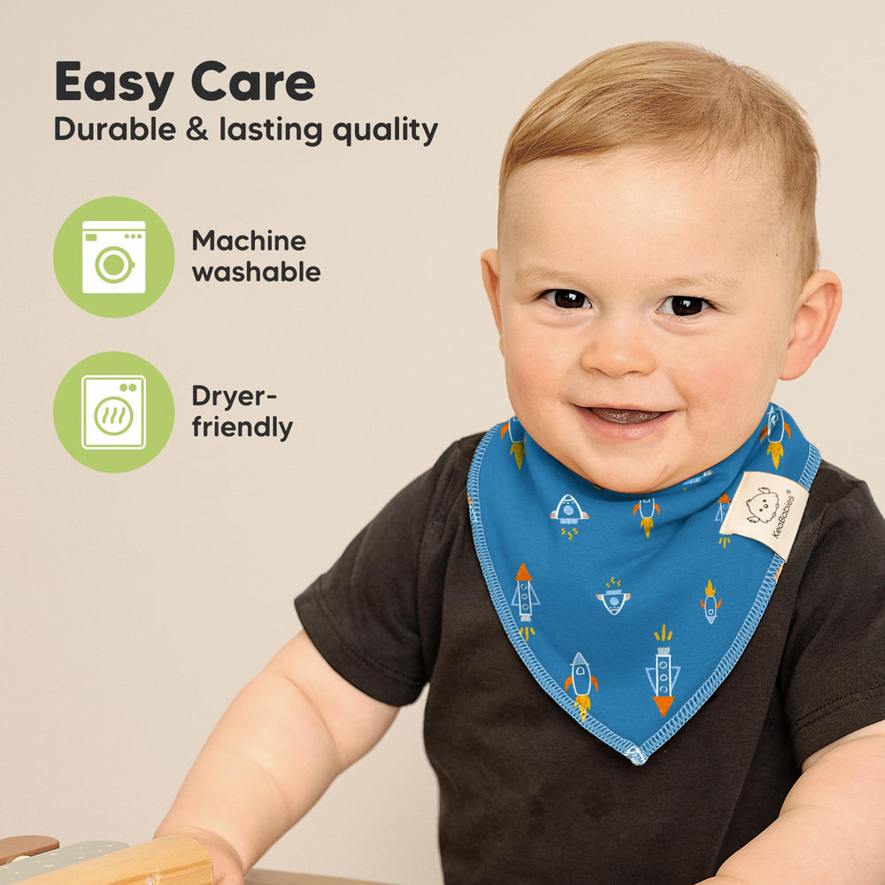 KeaBabies Cosmo overlock stitching provides durable seams for daily use