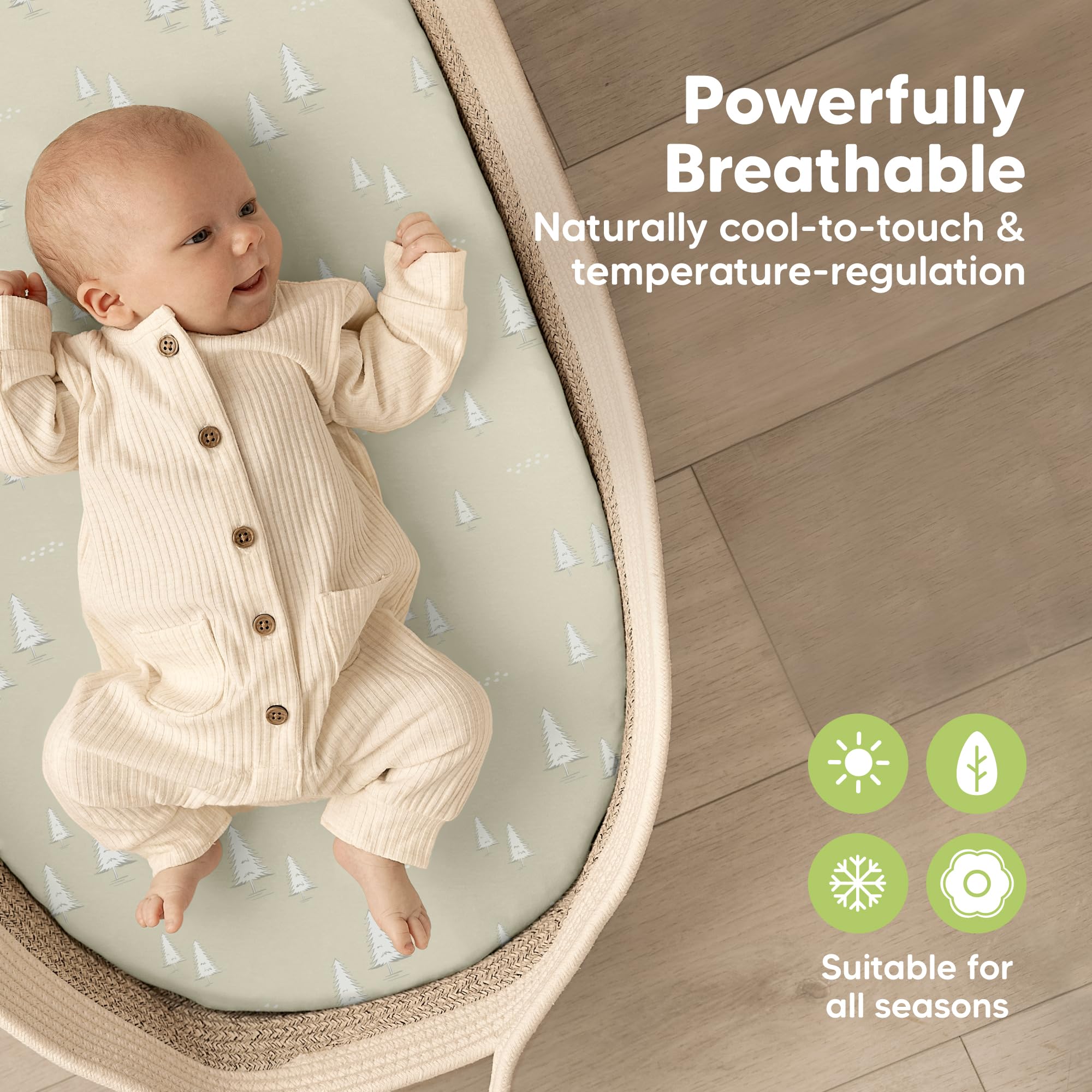 KeaBabies bamboo-viscose material is machine washable and durable.