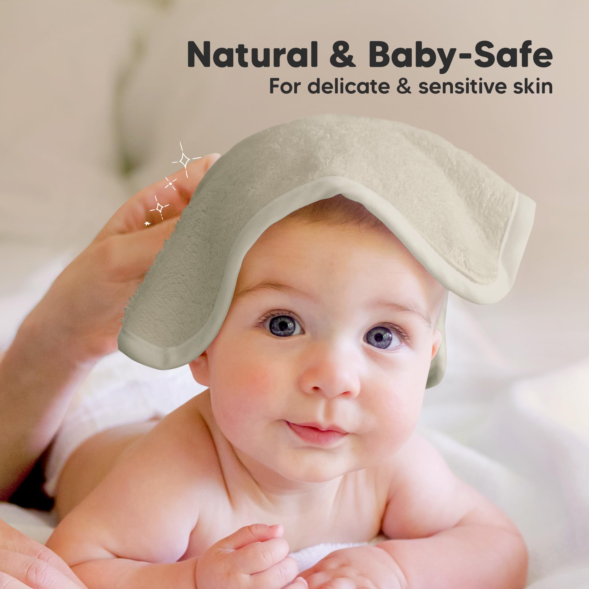 KeaBabies bath time luxe washcloths aid exfoliation and refresh baby skin.