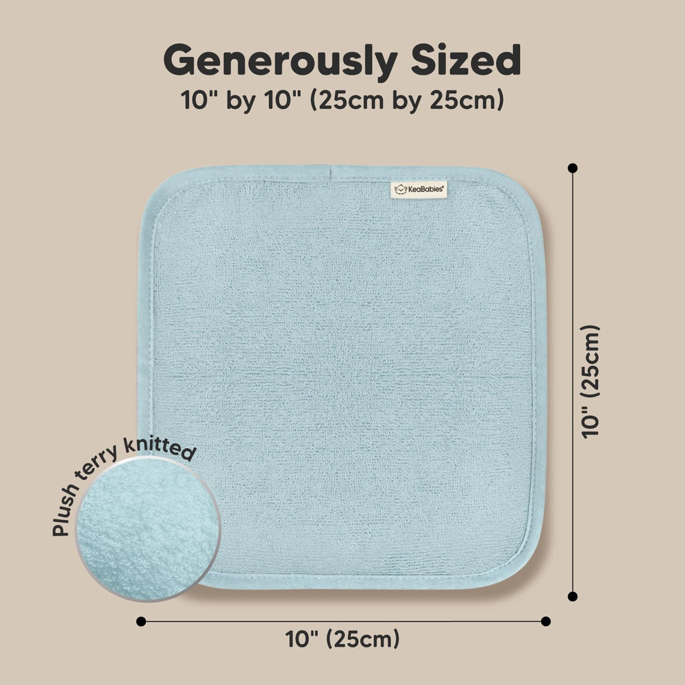 KeaBabies bath-time cloth — plush absorbency during baby baths.