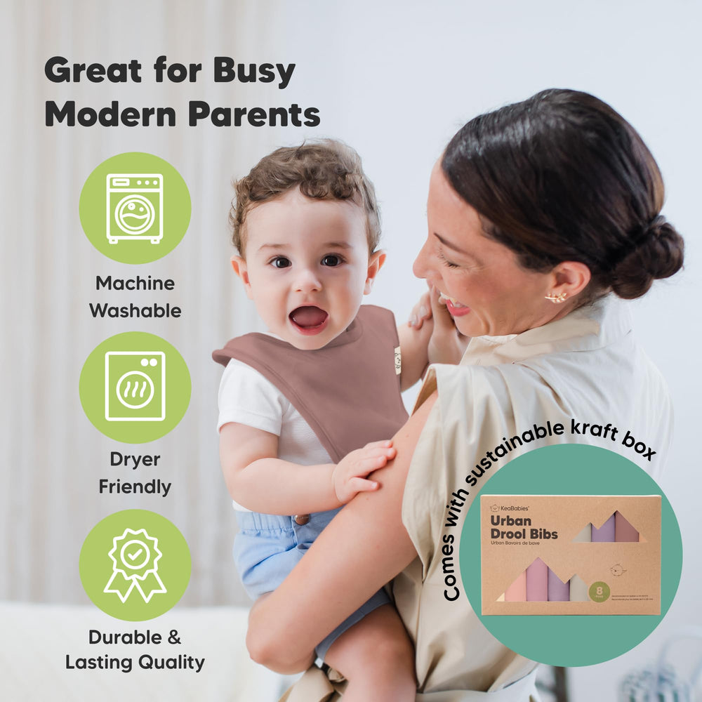 KeaBabies gift-boxed set communicates thoughtful, usable baby registry gift for new parents.