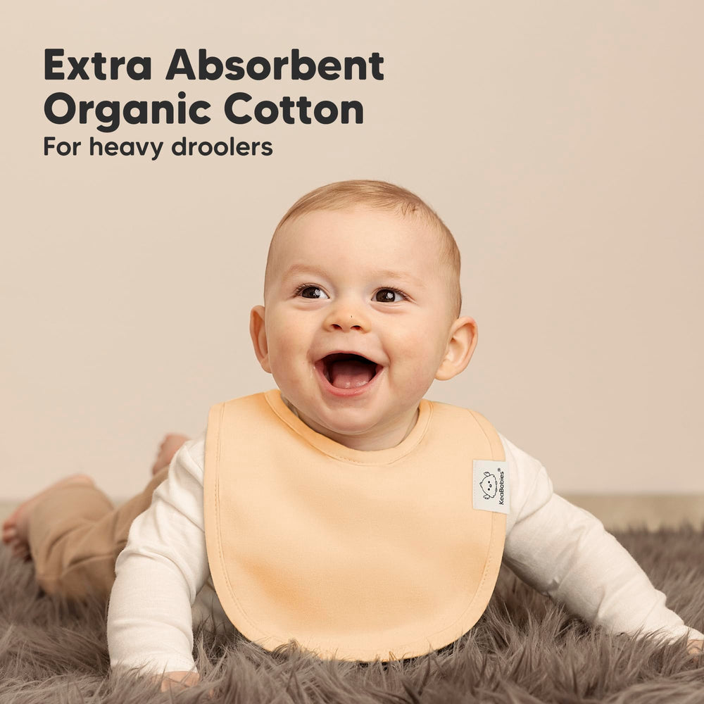 KeaBabies soft organic cotton bib gentle on sensitive skin.