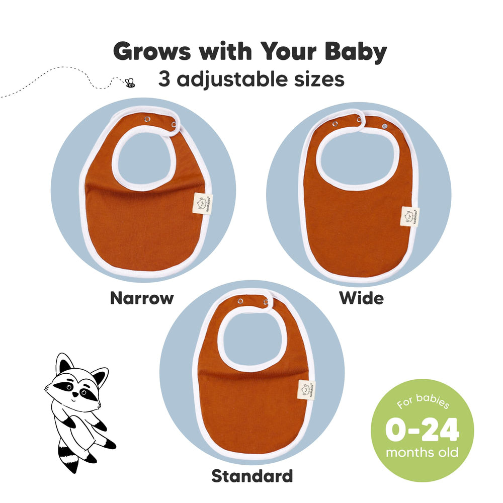 KeaBabies adjustable nickel-free snaps image for comfy secure fit.