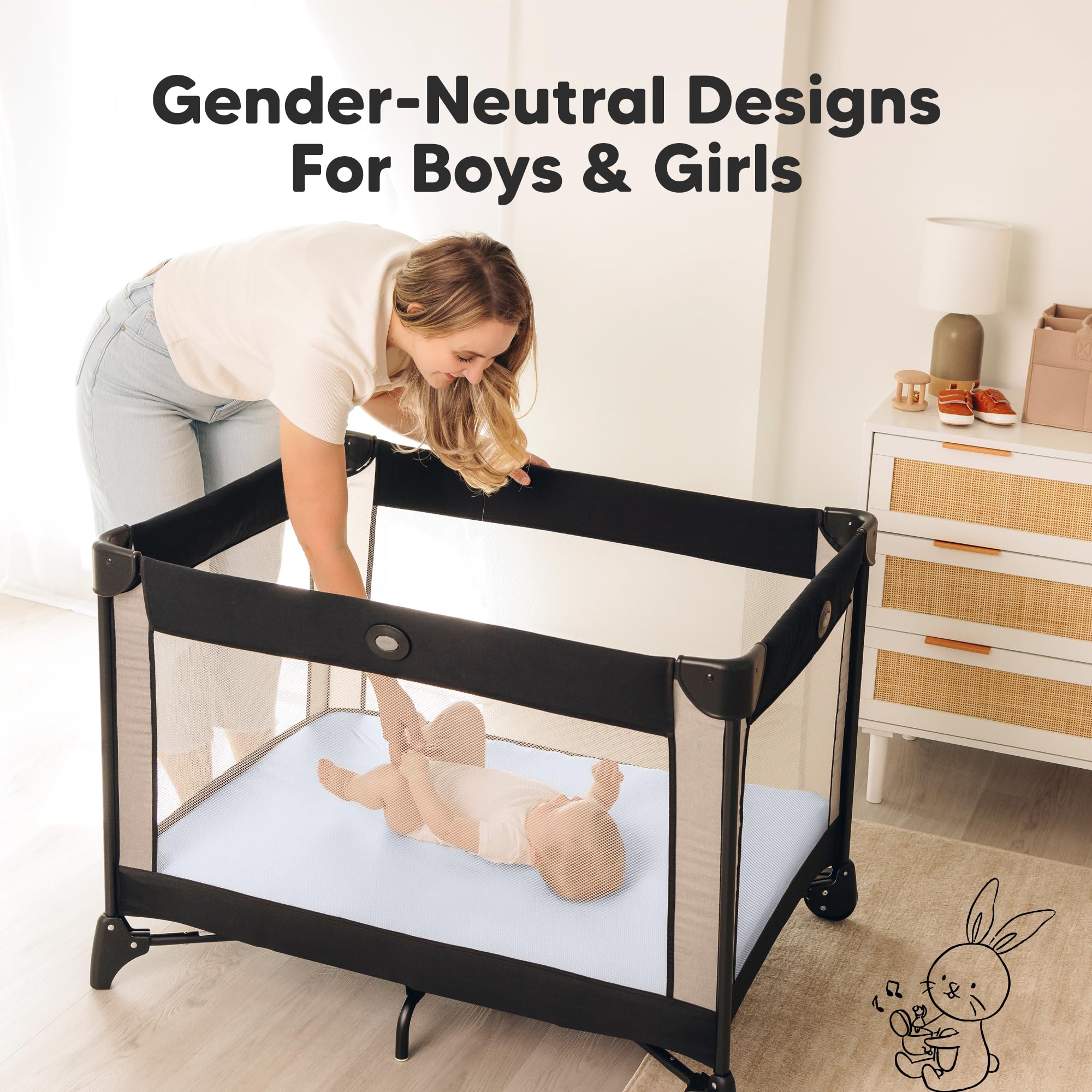 KeaBabies blue flax gender-neutral design suitable for boys and girls
