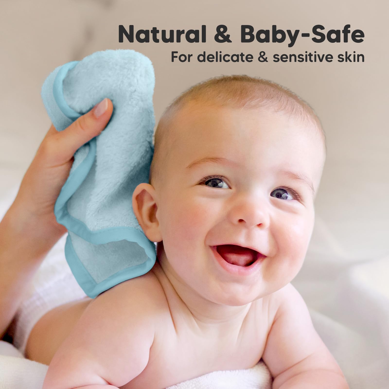 KeaBabies durable washcloths are machine washable for busy parents.
