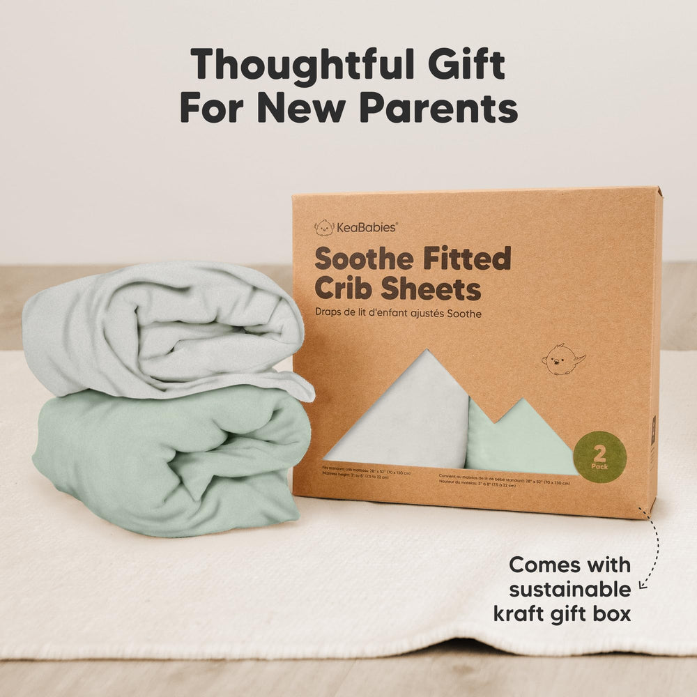 KeaBabies breathable-organic-cotton-sheets promote gentle skin comfort.