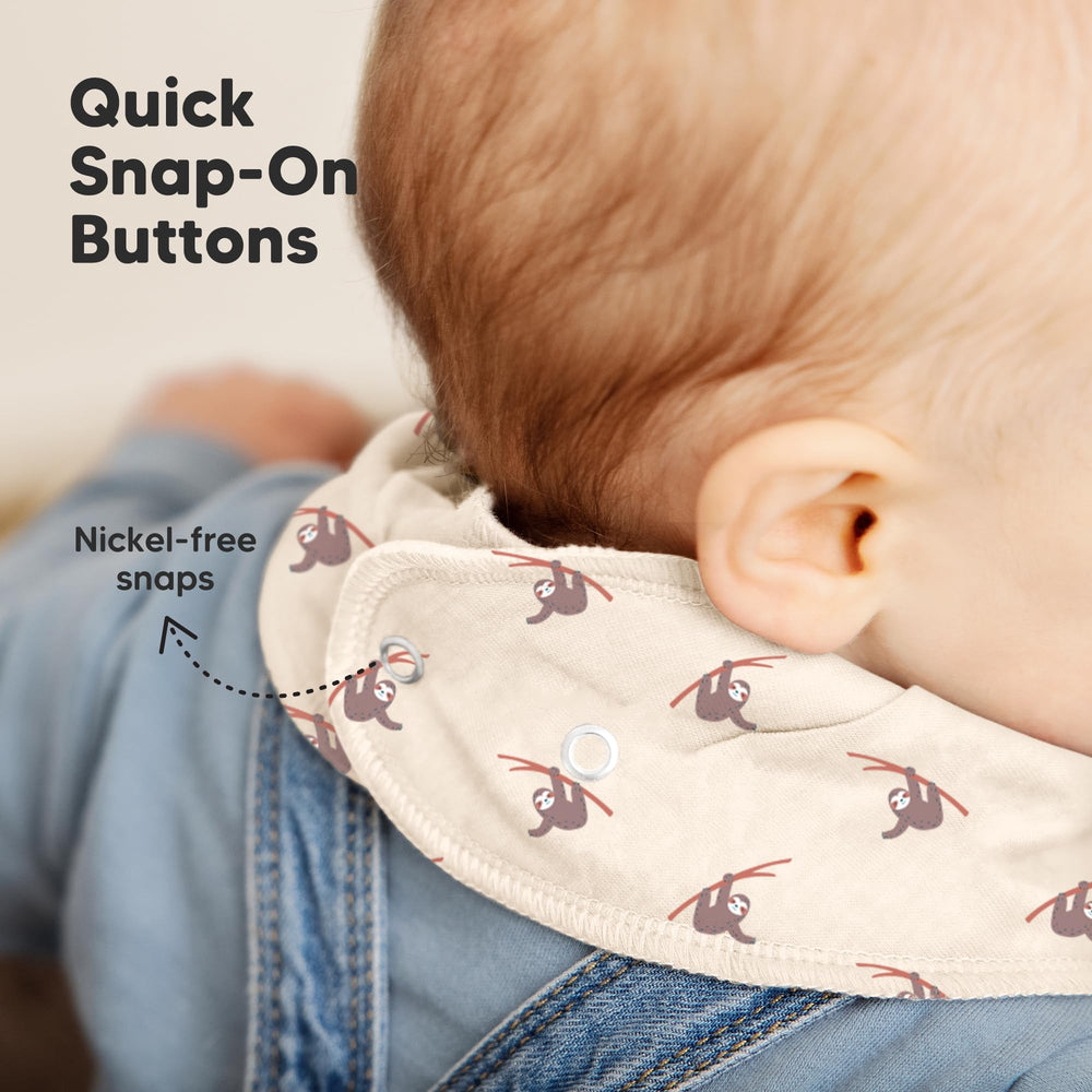 KeaBabies baby outfits pair beautifully with these breathable, skin-friendly bibs.
