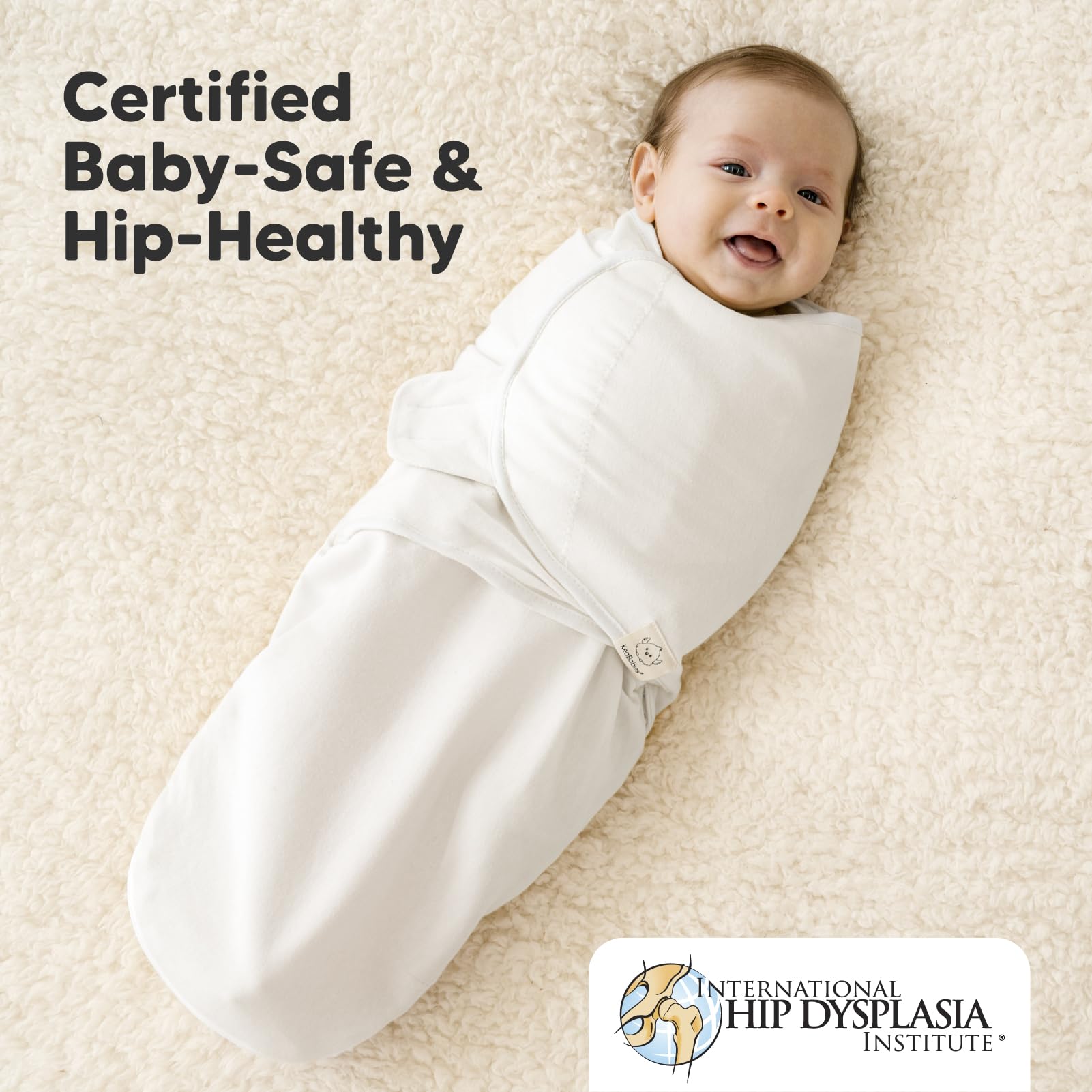 KeaBabies breathable fabric regulates temperature for a comfortable nap.