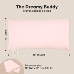 KeaBabies buddy pillow close-up stitching shows durable construction for toddlers