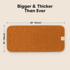 KeaBabies burp cloth 8-layer protection shows absorbency during spit-up moments.