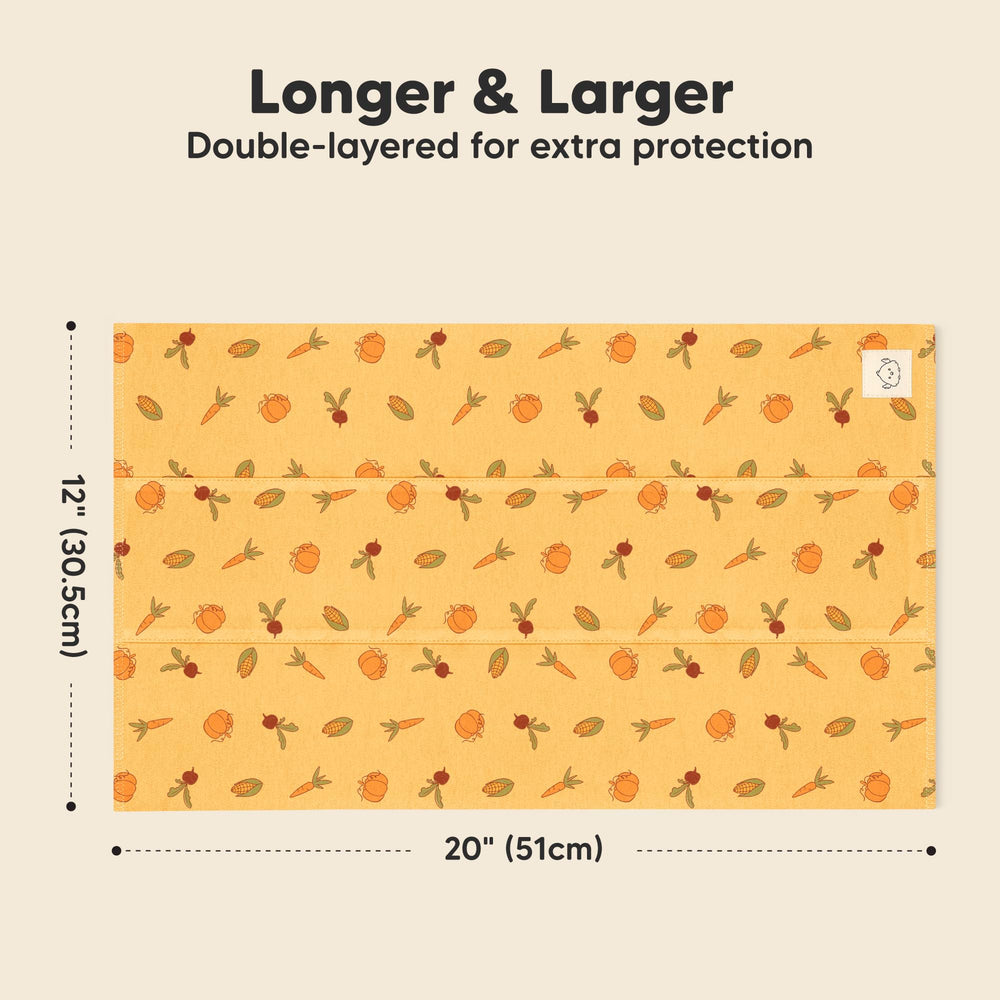 KeaBabies burp cloths absorbency close-up emphasizes spilt liquid control for busy parents.