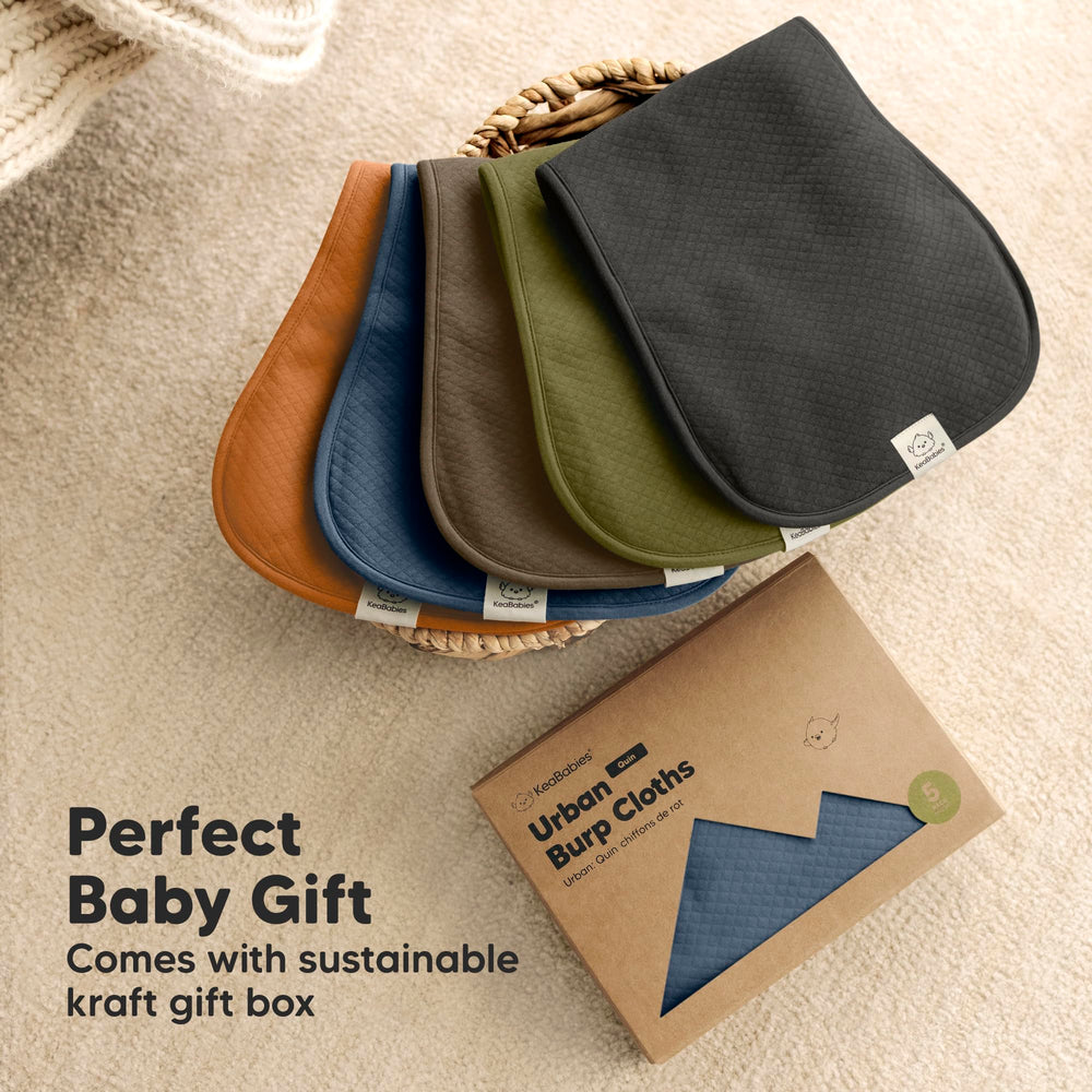 KeaBabies burp cloths machine washable and dryer-friendly for busy parents