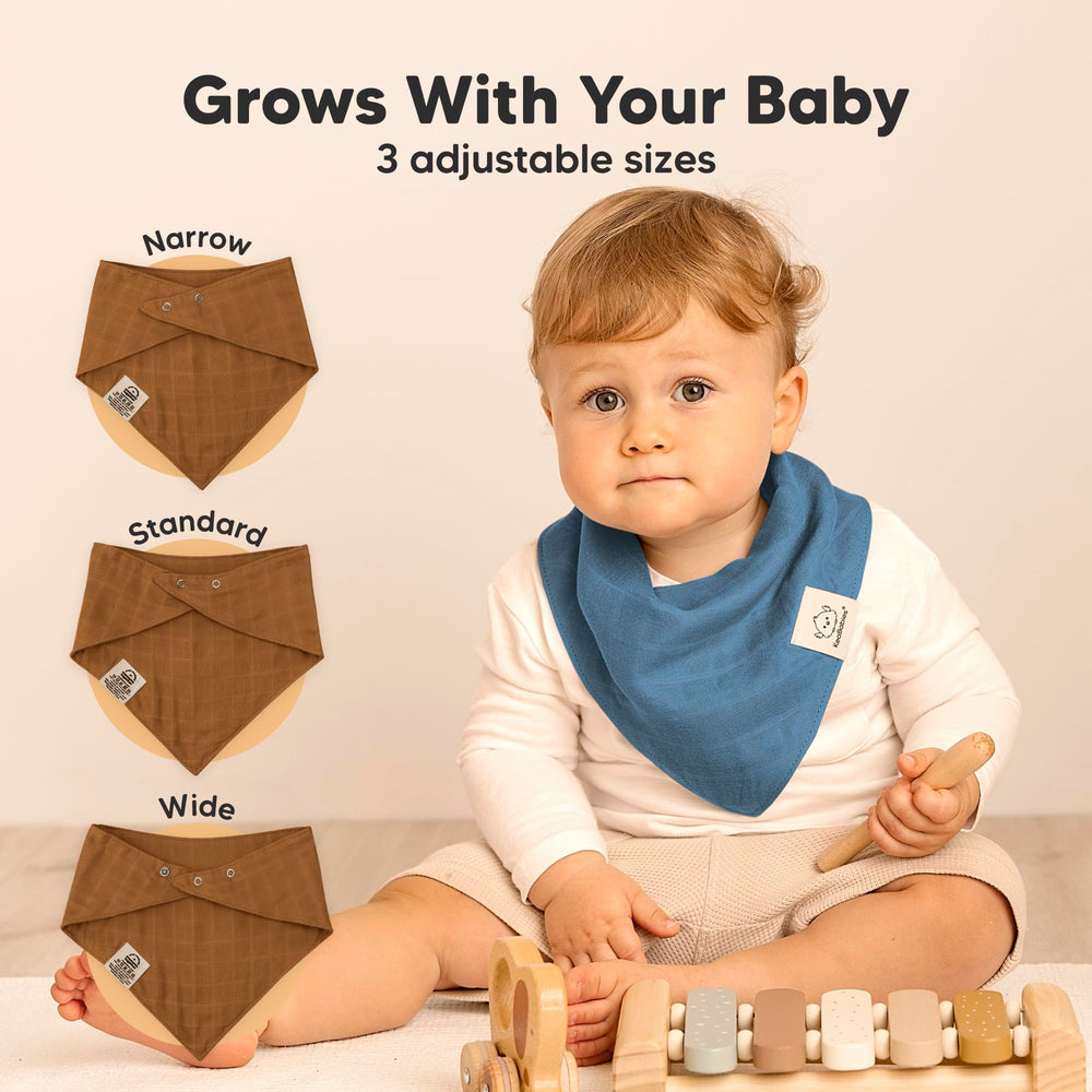 KeaBabies bibs doubling as burp cloths for versatile use