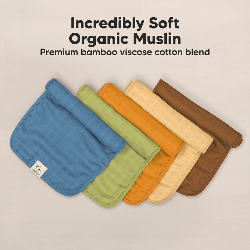 KeaBabies burp cloth soft on skin during burping.