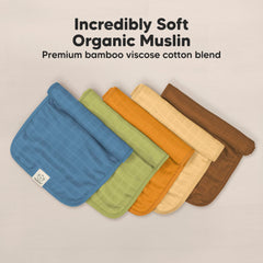 KeaBabies burp cloth soft on skin during burping.