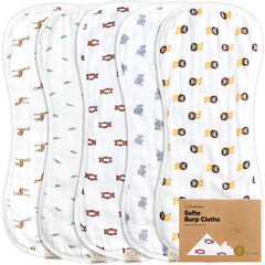 KeaBabies 8-layer burp cloths absorb messes quickly, ideal for newborn feeding sessions.
