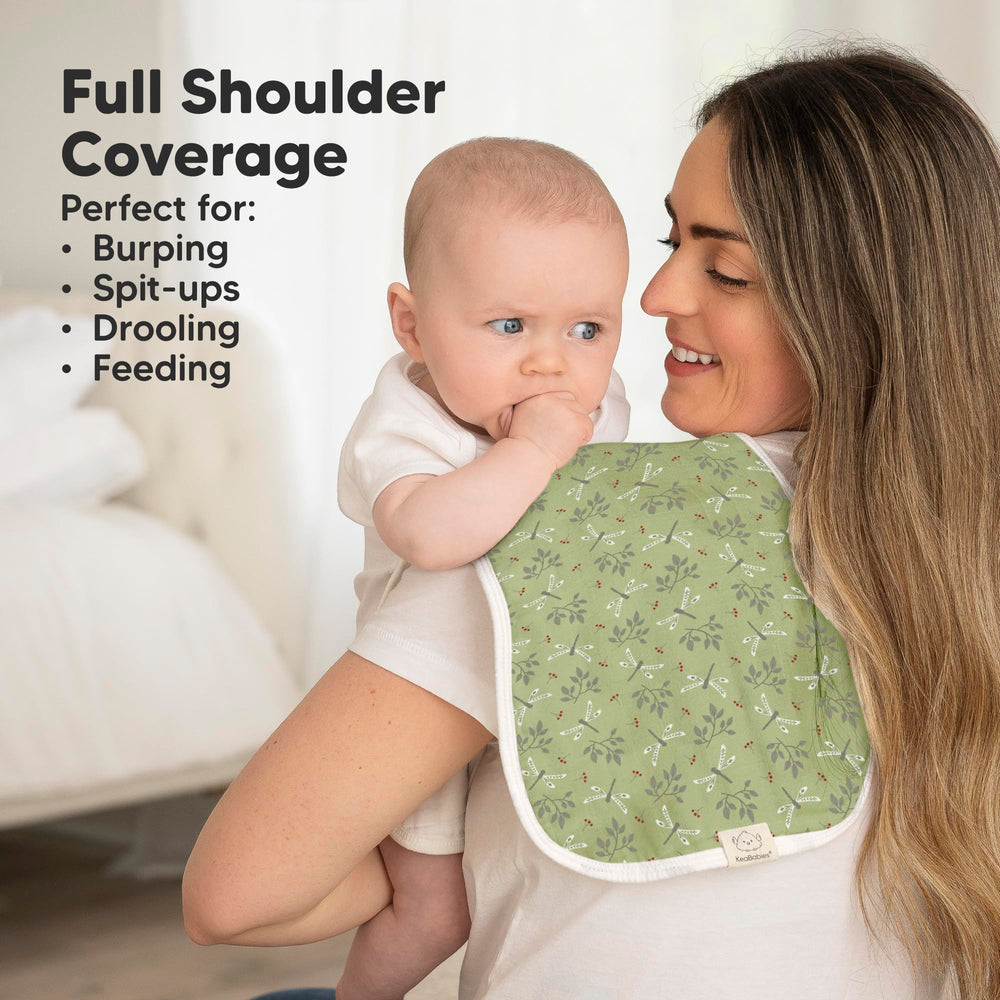 KeaBabies 8-layer bamboo-cotton fabric detail emphasizes absorbency