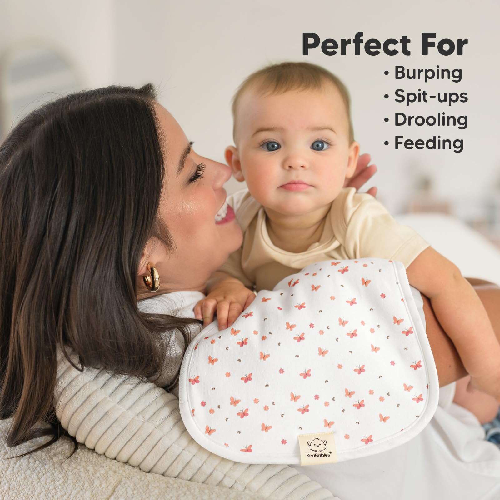 KeaBabies GOTS-certified organic cotton—soft and gentle on baby skin.