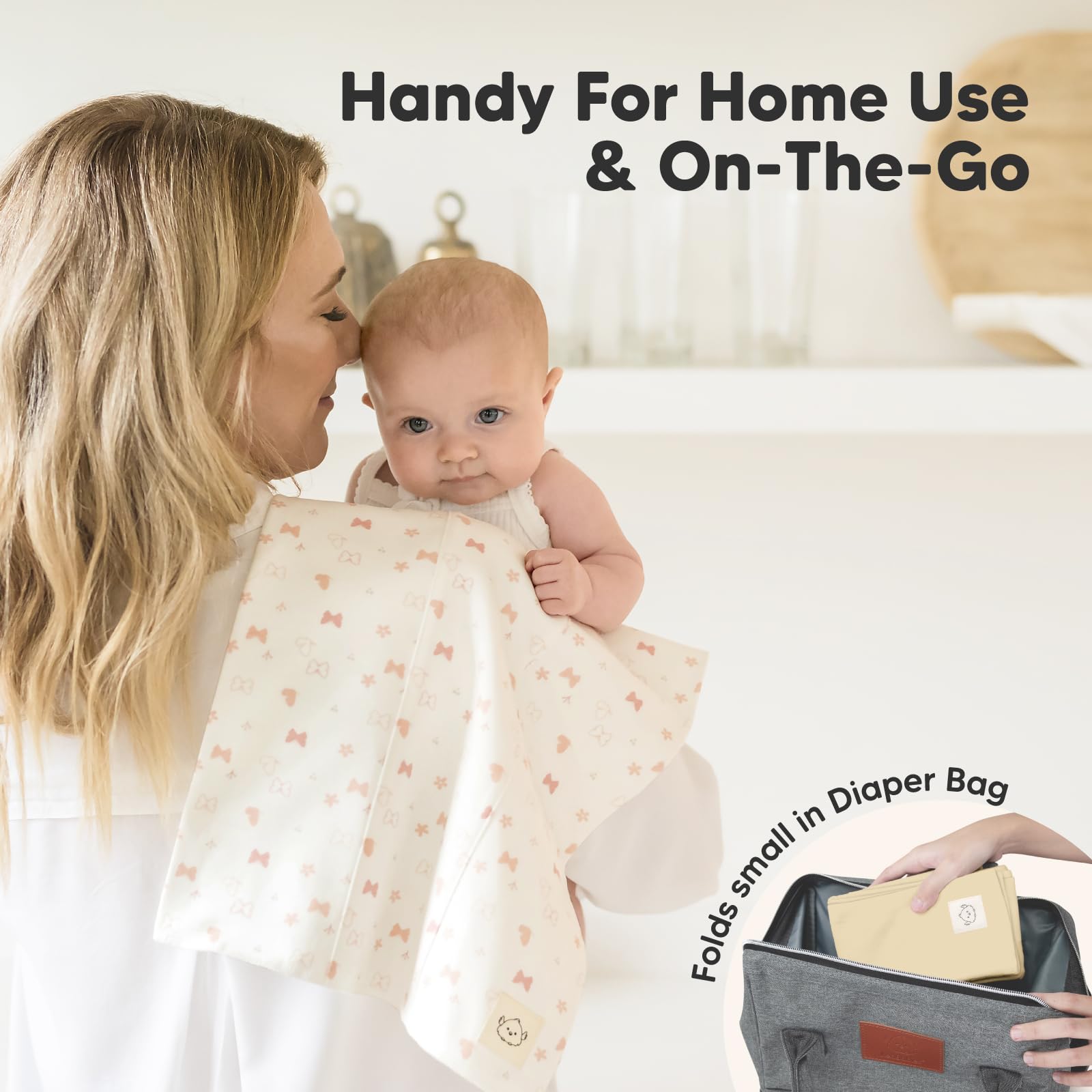 KeaBabies large cotton burp cloths catch spills with thick organic cotton absorbency.