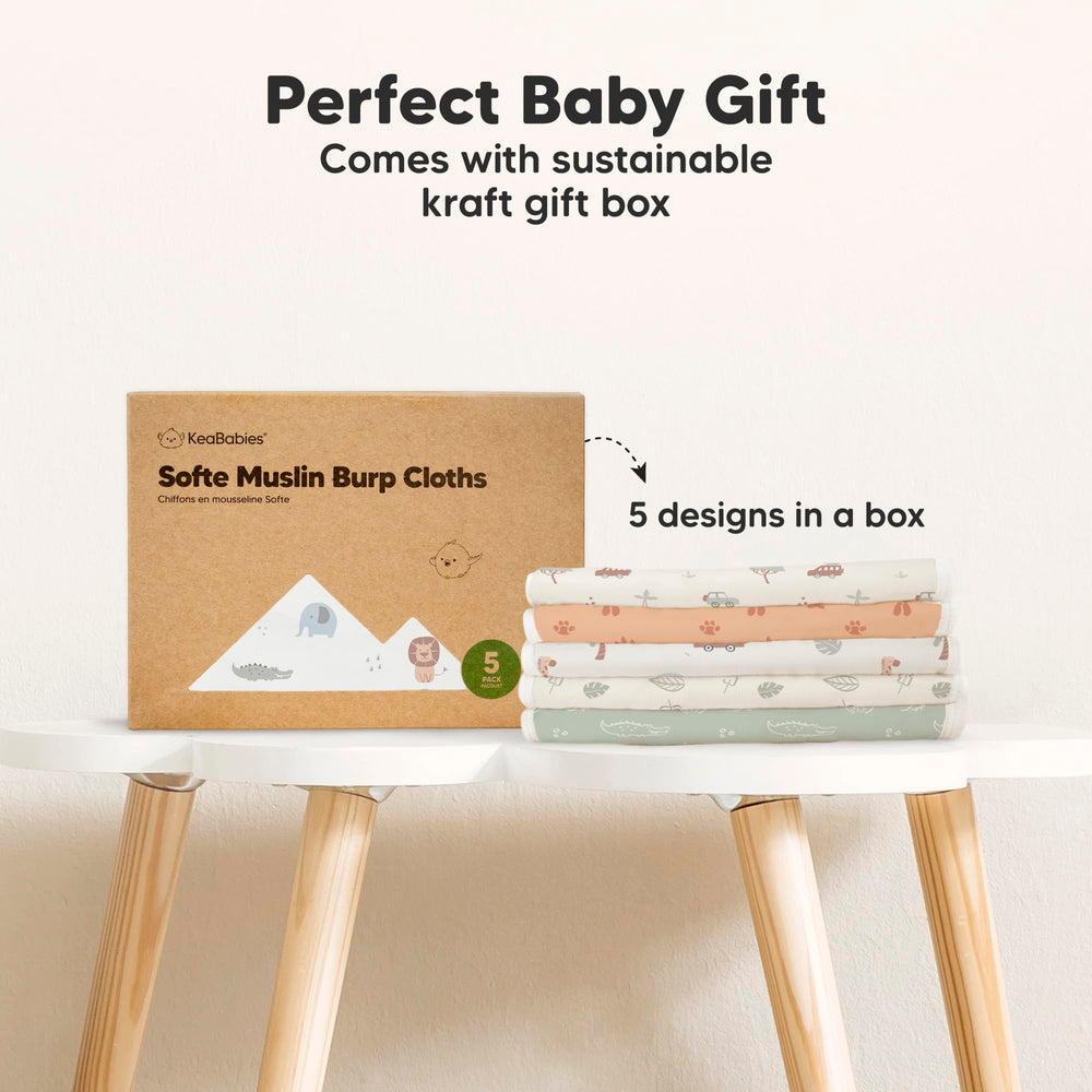 KeaBabies burp cloths wash well and keep softness