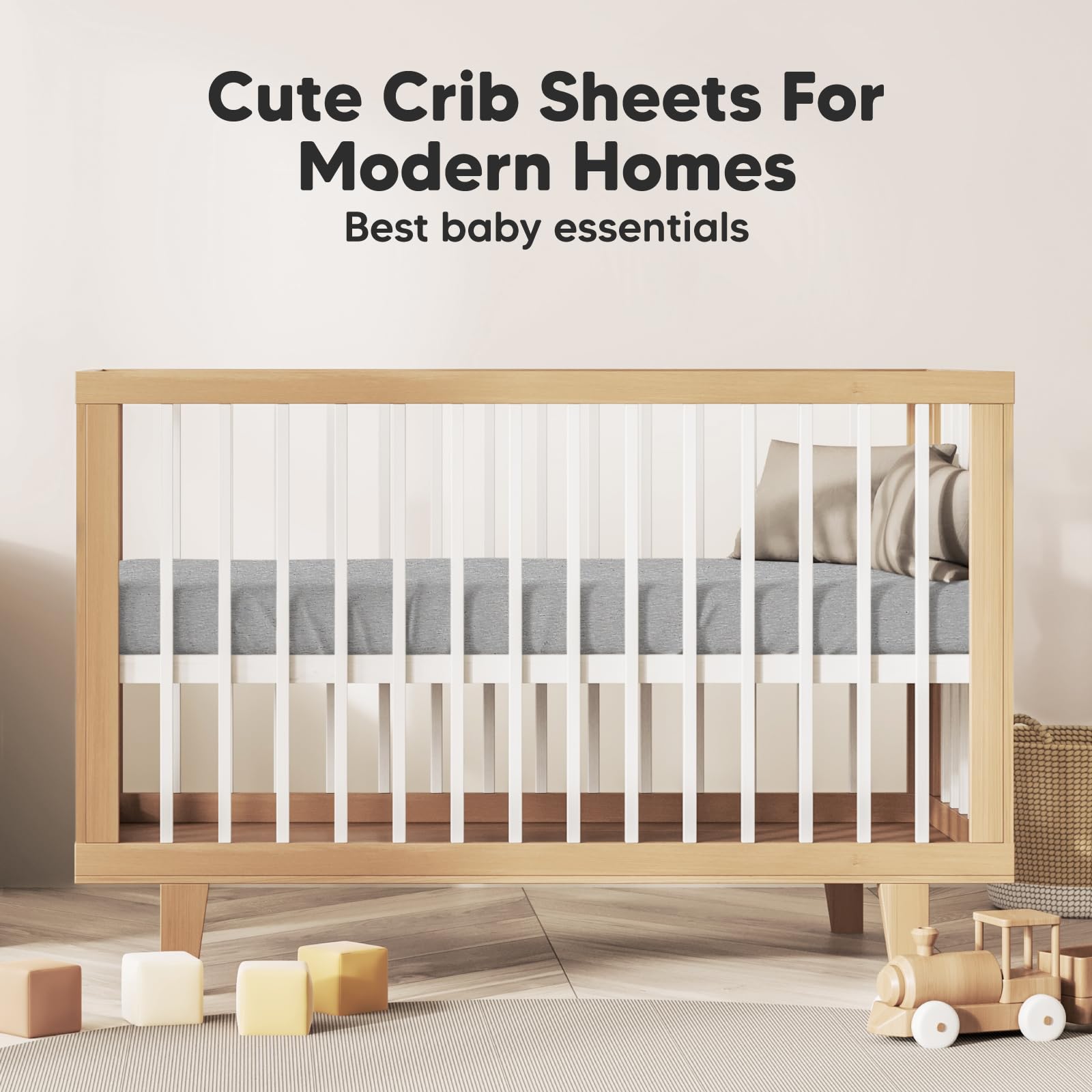 KeaBabies care-ready crib sheets resistant to frequent laundering and maintain softness.