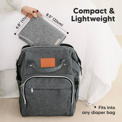 KeaBabies changing pad open layout with large area for comfortable changes
