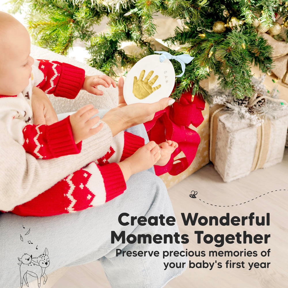 KeaBabies-christmas-ornament-display shows how to showcase the keepsake on a tree.