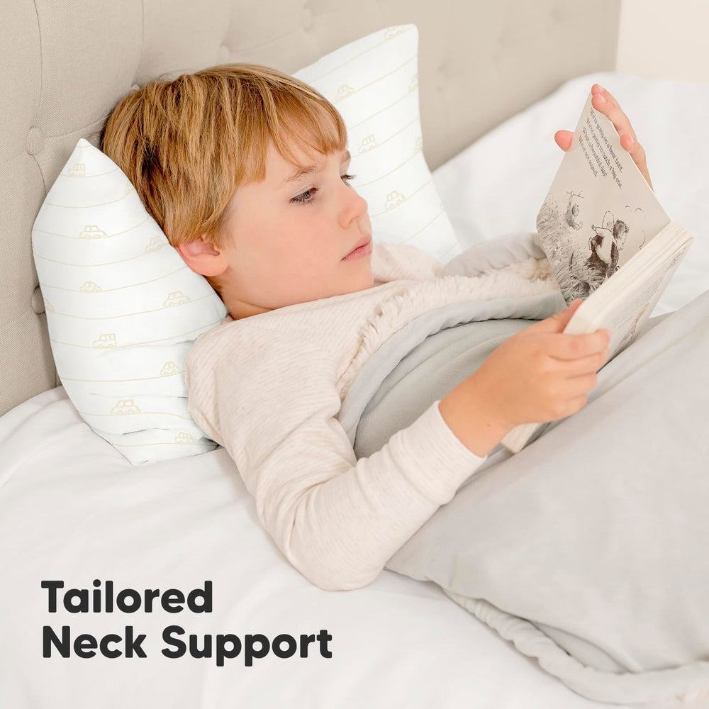 KeaBabies City Cars 13x18 pillow is travel-friendly for car trips and naps