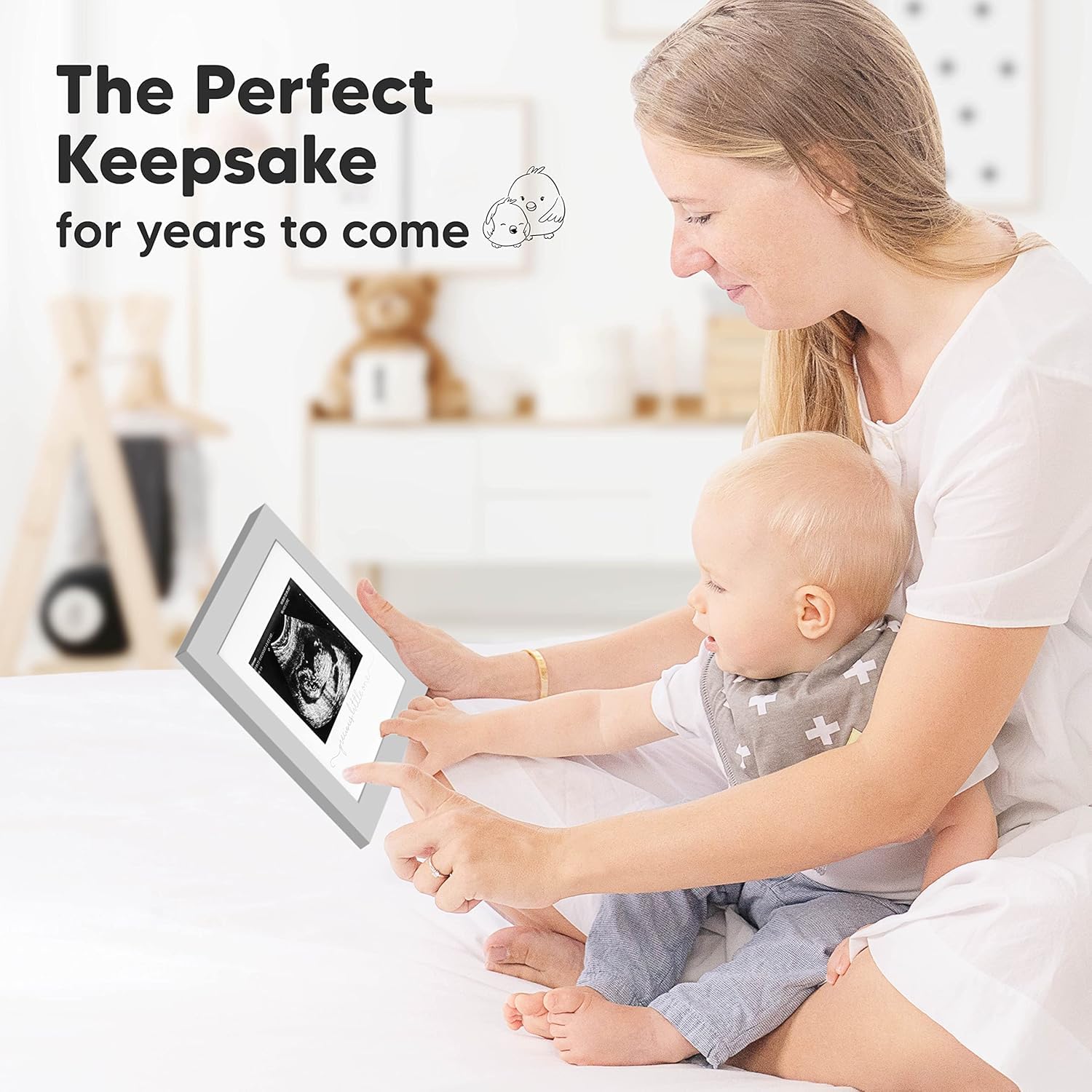KeaBabies cloud gray color complements contemporary nurseries and decor.