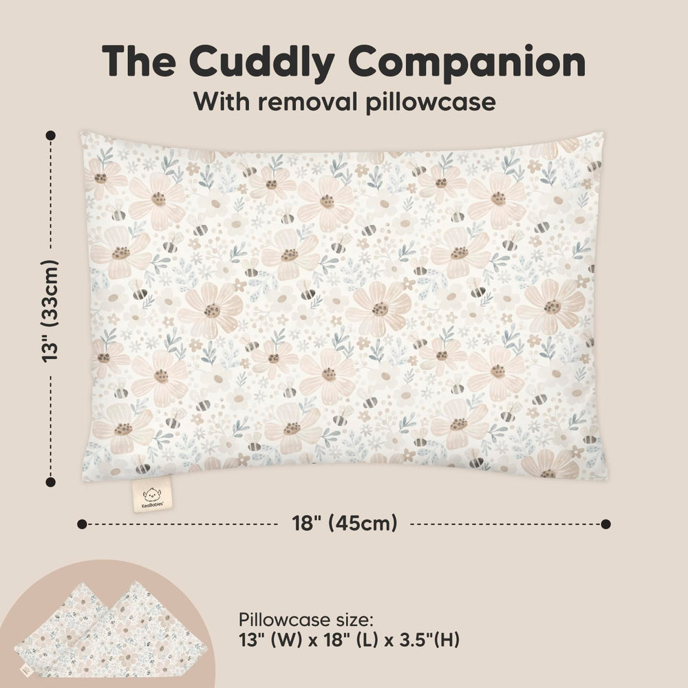KeaBabies Cloud-soft pillow surface ideal for comfy naps and bedtime cuddles.