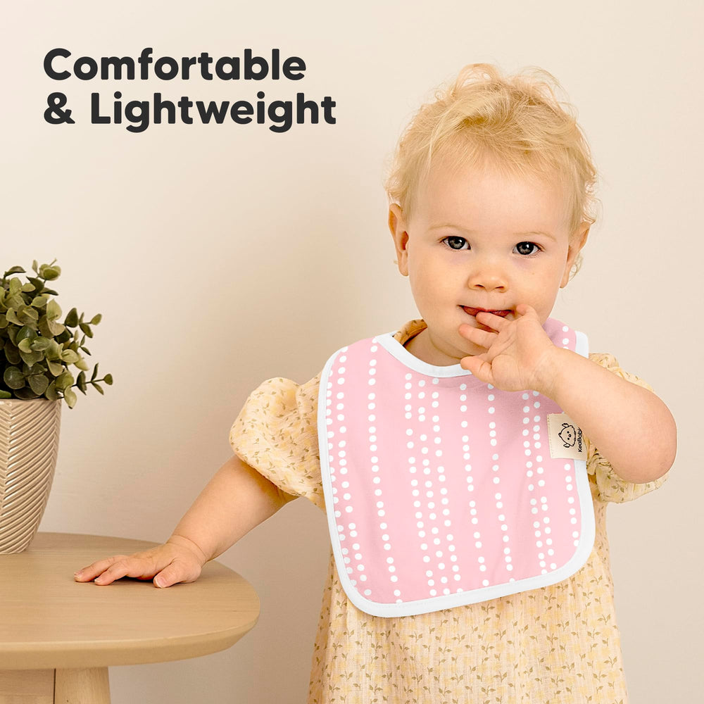 KeaBabies Coast Bibs with adjustable snaps fit newborns to toddlers