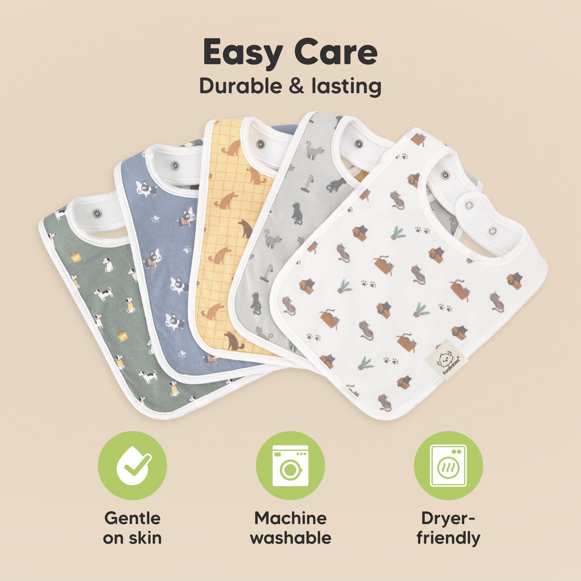 KeaBabies Coast gift box includes 8-pack bibs for gifting