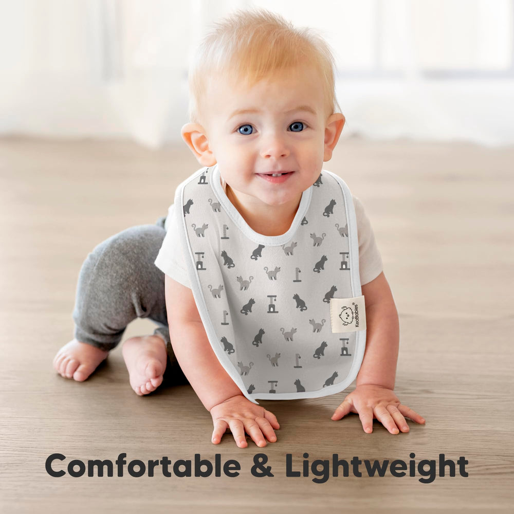 KeaBabies Coast bibs with wide neck coverage to guard outfits