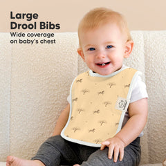 KeaBabies Coast Baby Bibs absorbent layer close-up highlights organic cotton.