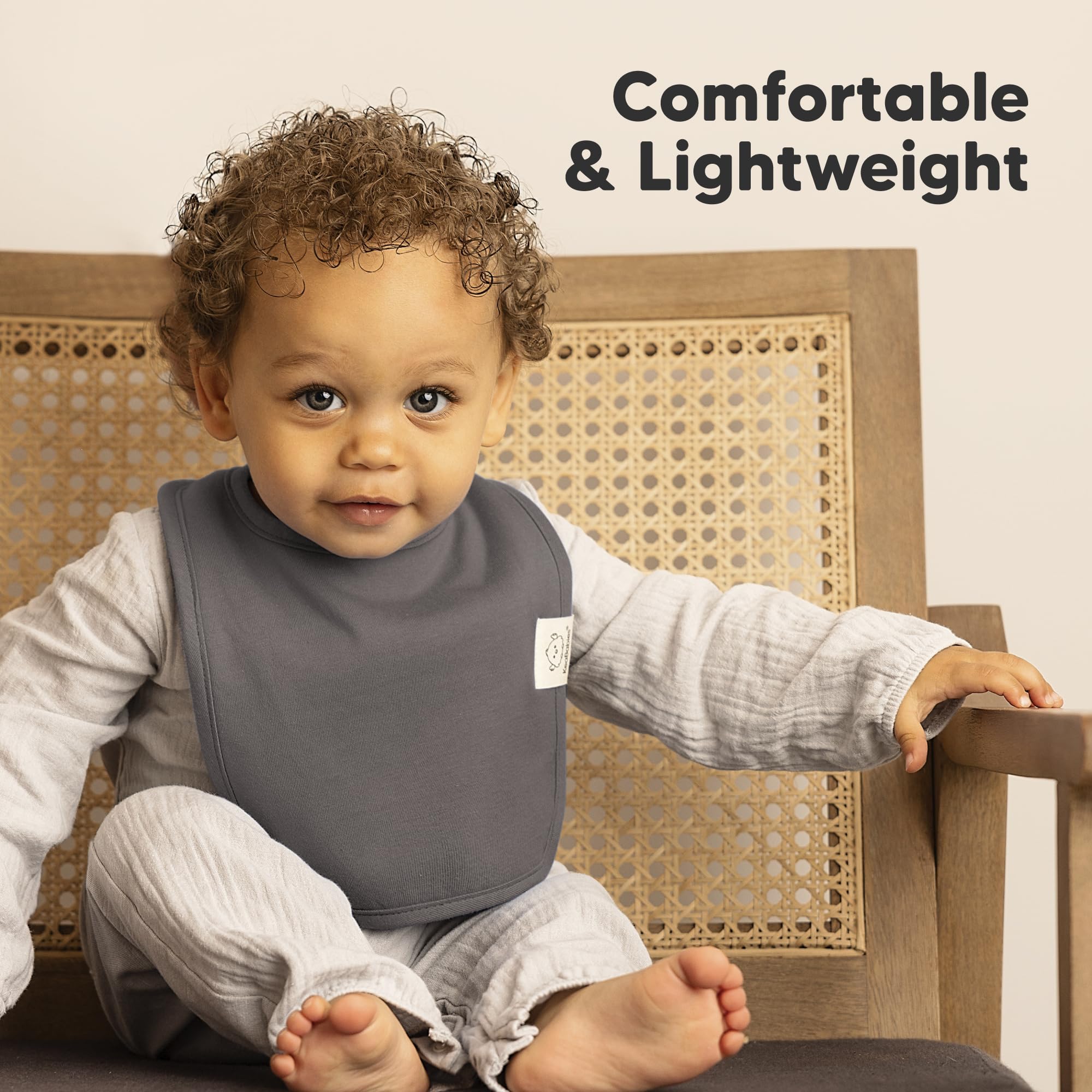 KeaBabies Coast bibs offer large coverage while staying lightweight.