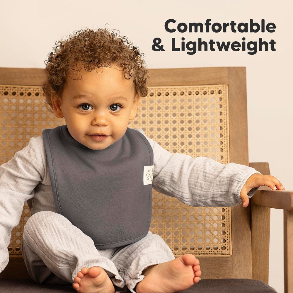 KeaBabies Coast bibs offer large coverage while staying lightweight.