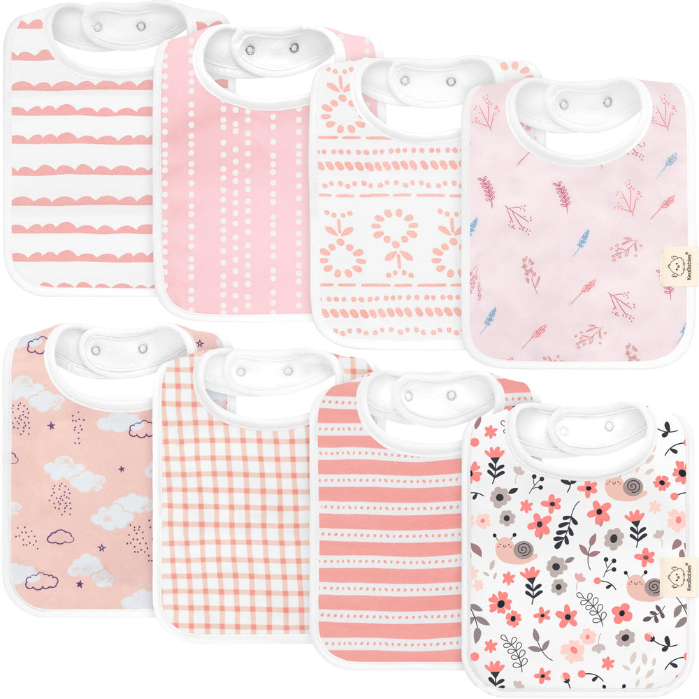 KeaBabies Coast Bibs pack with unisex colors for 0-24 months keeps outfits clean during meals