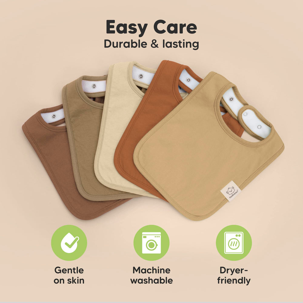 KeaBabies Coast bibs have soft seams to prevent rubbing.