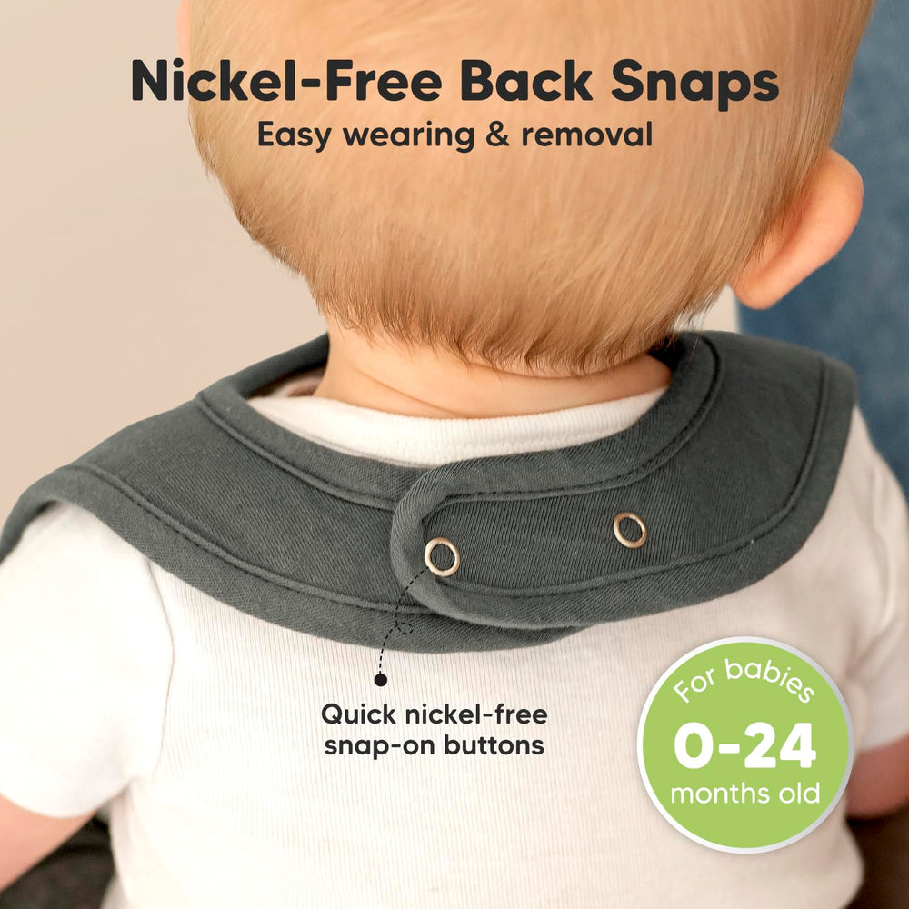 KeaBabies Coast bibs in unisex colors ideal for siblings.