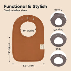 KeaBabies Coast bibs shown in multiple colors for outfits during feeding.