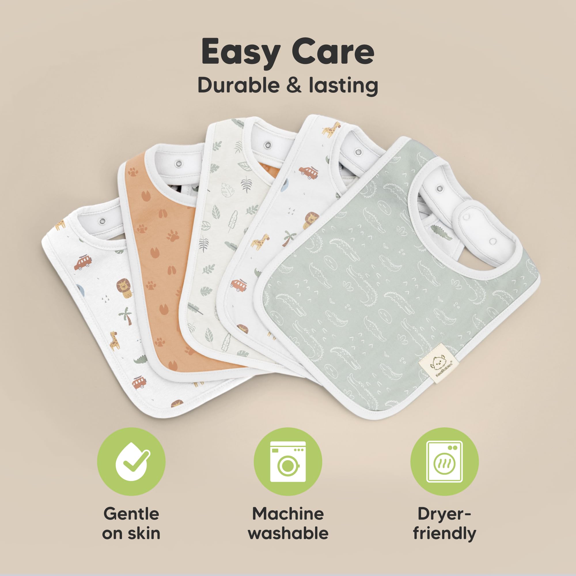 KeaBabies Coast Bib gift box makes a thoughtful unisex baby shower or registry gift.