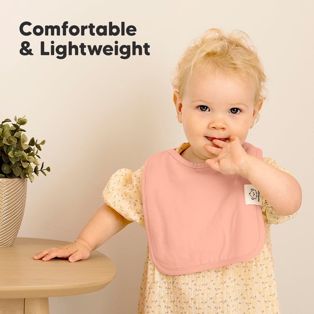 KeaBabies Coast Bibs large coverage protects chest during meals