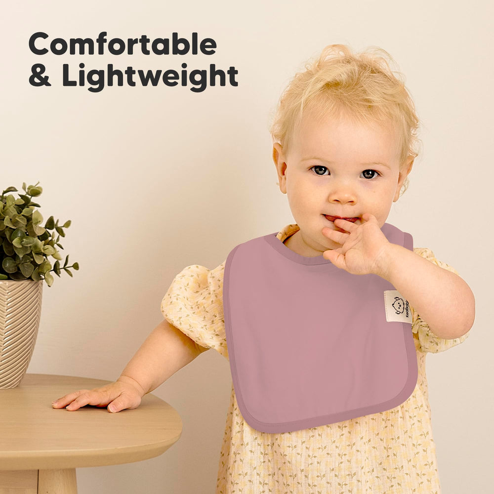KeaBabies Coast bib large coverage protects clothes during teething and meals.