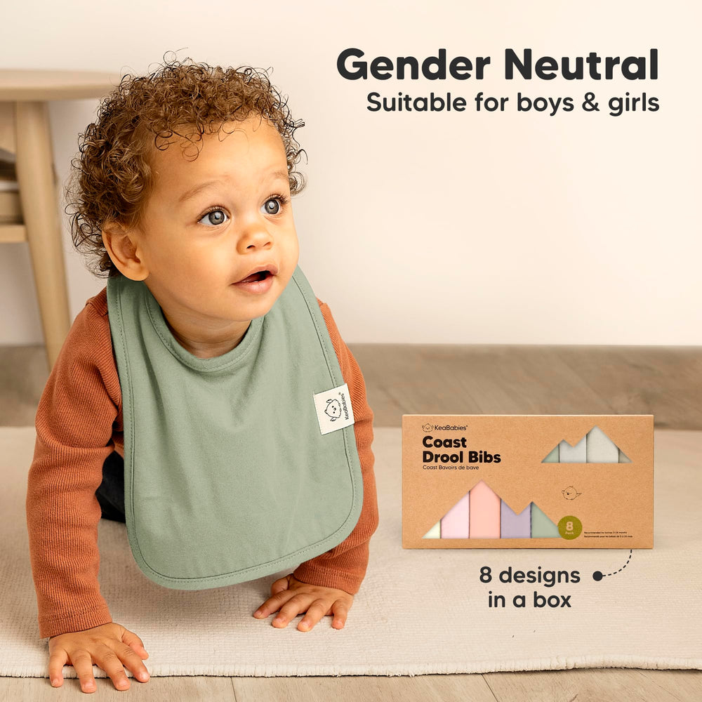 KeaBabies Coast Bibs machine washable for easy care