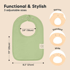 KeaBabies Coast Bibs multi-color set for unisex everyday use