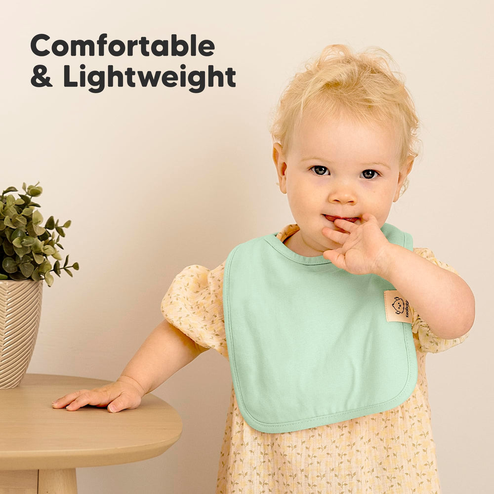 KeaBabies Coast bibs with adjustable nickel free snaps for growing babies