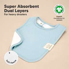 KeaBabies Coast bibs offering large chest coverage during feeds