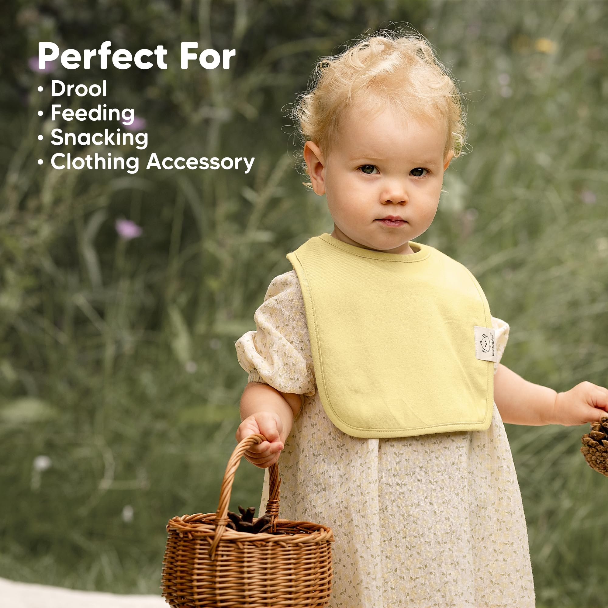 KeaBabies Coast bibs lightweight design for all day comfort