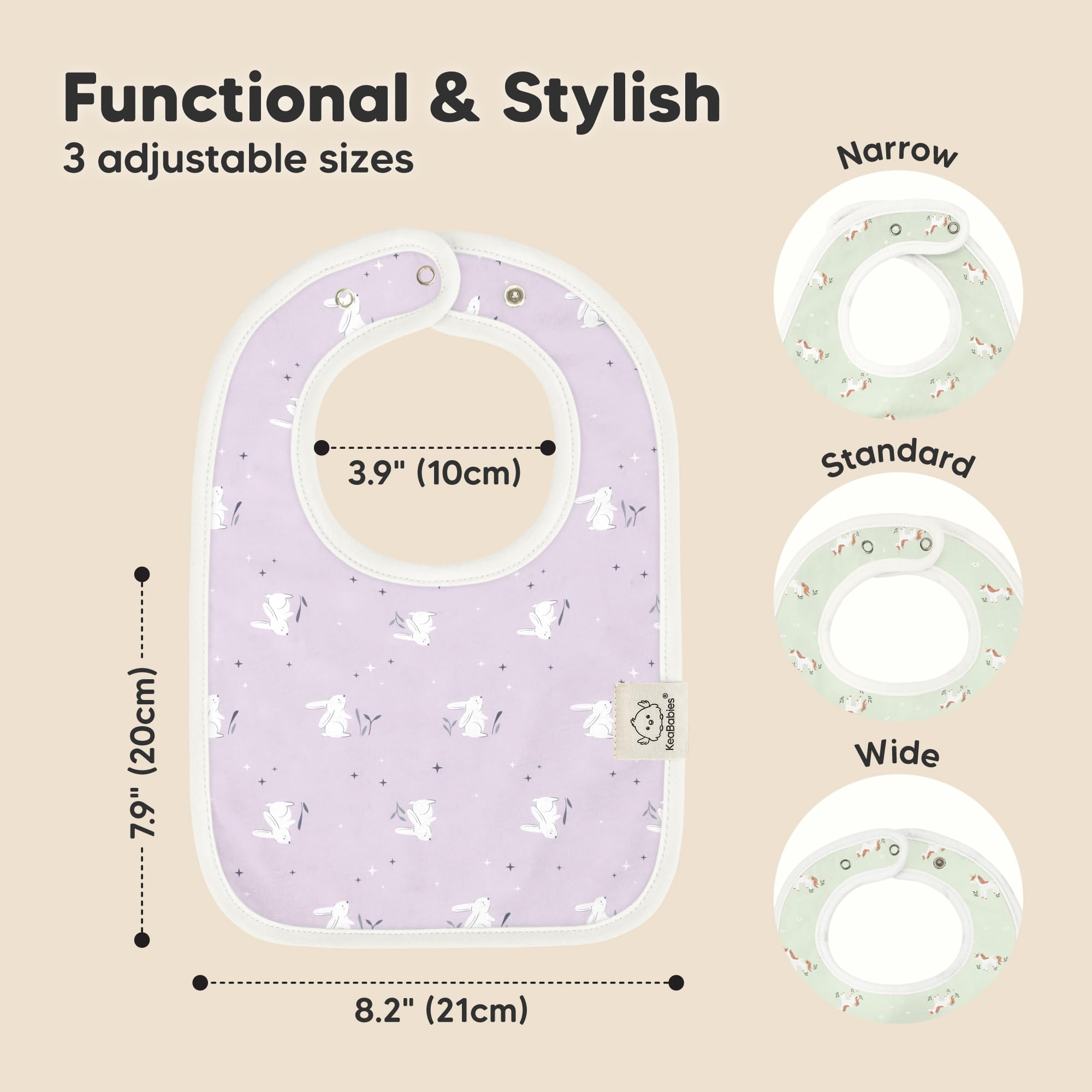 KeaBabies Coast organic-cotton closeup shows ultra-soft fabric for delicate baby skin.